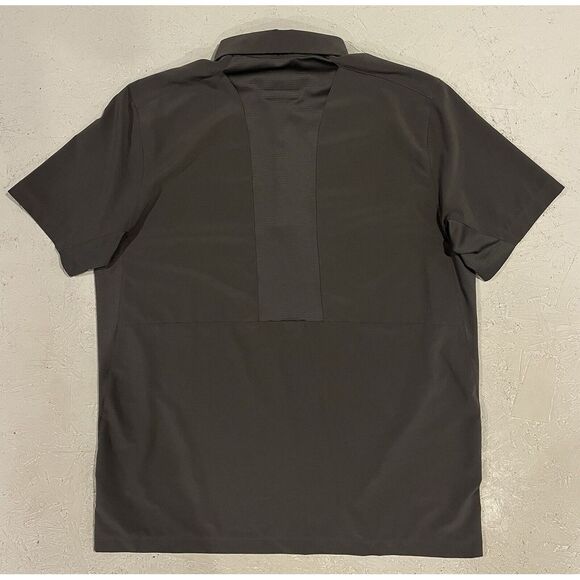 Adidas Golf Polo Gray Short Sleeve Athletic Golf Shirt Mens Sz Large Performance - Picture 10 of 11